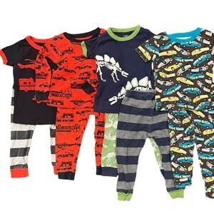 Carters Toddler‎ Boys 18M Pajama Set Lot 4 Snug Fit Cotton 2 Piece Pajamas
